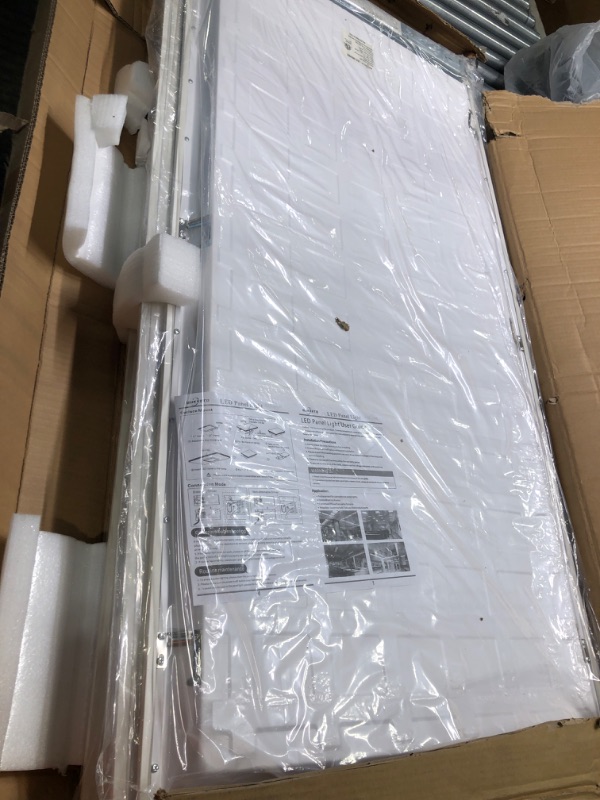 Photo 3 of *** NOT FUNCTIONAL**** SELLING AS PARTS***
2X4 FT LED Flat Panel Light Fixture - 75W, 7500LM, 3000K/4000K/5000K Color Temperature Adjustable, Dimmable 0-10V Drop Ceiling Light - ETL, DLC (4 Pack)