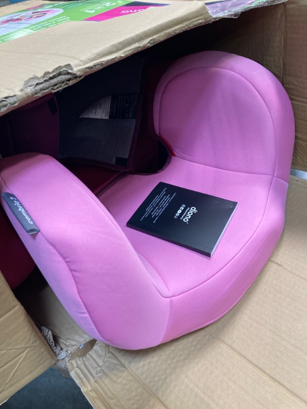 Photo 1 of Diono Cambria 2 XL 2022, Dual Latch Connectors, 2-in-1 Belt Positioning Booster Seat, High-Back to Backless Booster with Space and Room to Grow, 8 Years 1 Booster Seat, Pink NEW! Pink