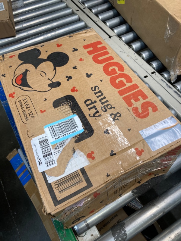 Photo 1 of Huggies Snug & Dry Baby Diapers, Size 6 (35+ lbs), 124 Ct Size 6 (124 Count)