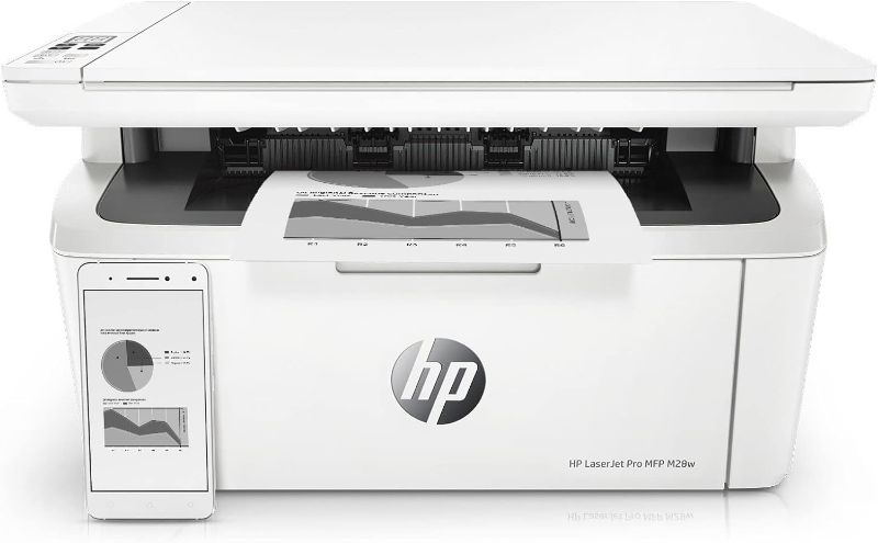 Photo 1 of HP Laserjet Pro M28w Multi-Function Wireless Monochrome Printer, Copy & Scan with Smart App, W2G55A (Renewed) 
