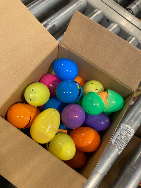 Photo 2 of 36 Packs Prefilled Easter Eggs with Stress Relief Toys, Plastic Easter Eggs with Toys Inside, Easter Basket Stuffers, Surprise Eggs for Easter Hunt, Easter Classroom Prize Supplies