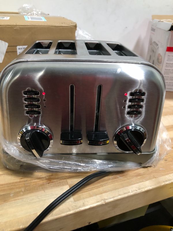 Photo 1 of **READ NOTES BEFORE PURCHASING ITEM** 
Cuisinart 4 Slice Toaster Oven, Brushed Stainless