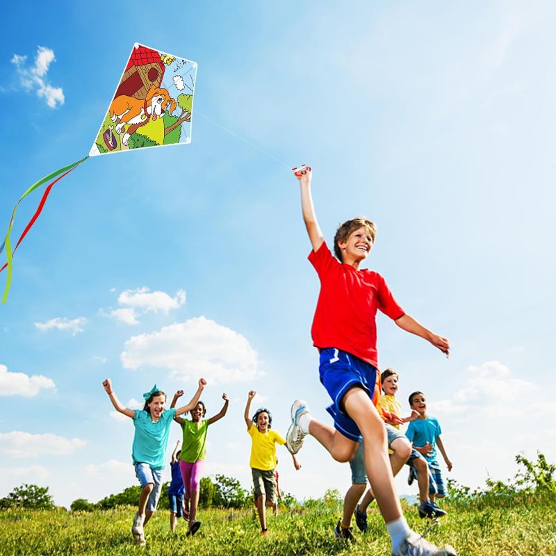 Photo 1 of 24 Pack DIY Kites Blank Diamond-Shaped Kite White Kite Making Kit Decorating
***Stock photo is a similar item*** 