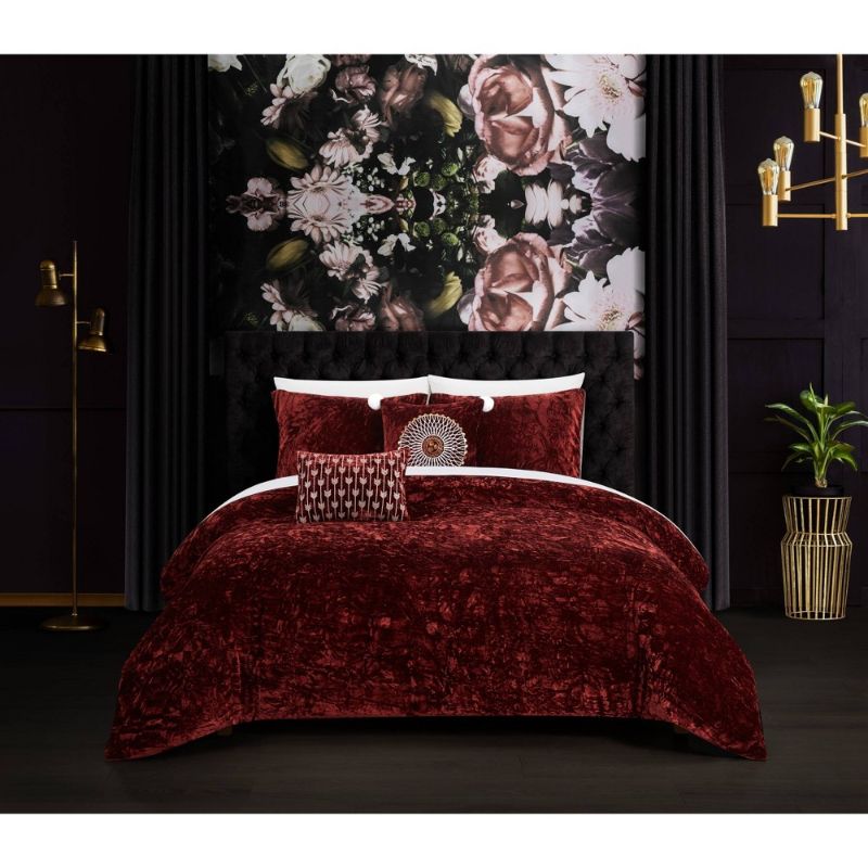 Photo 1 of Chic Home Alianna 5 Piece Comforter Set
