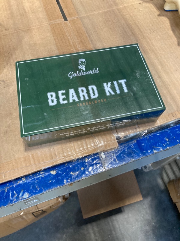 Photo 2 of ***FACTORY SEAL***
Beard Kit,Beard Growth Grooming Kit w/2 Pack Beard Oil & 2 Pack Beard Balm,Christmas Stocking Stuffers Gifts forfor Men Him Husband Dad Boyfriend,Shaving Kit w/Beard Wash Comb Brush (Sandalwood)