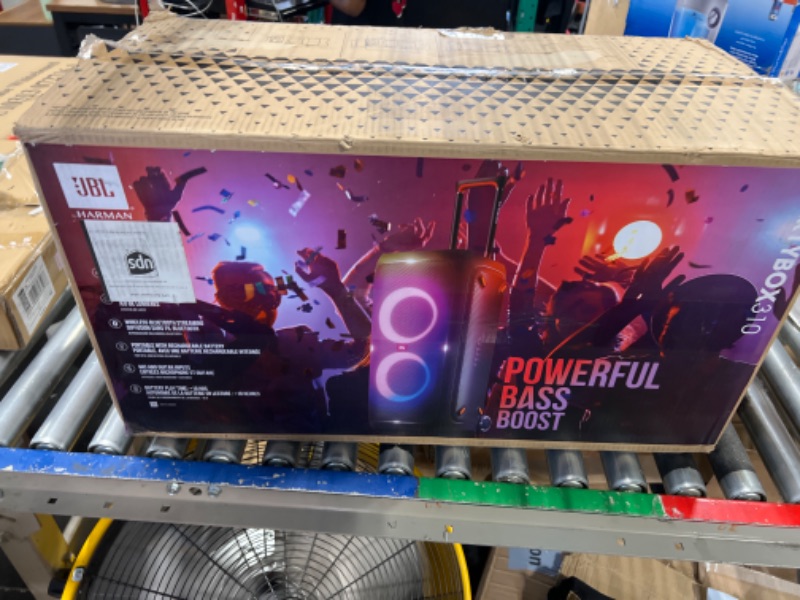 Photo 2 of JBL Partybox 310 - Portable Party Speaker with Long Lasting Battery, Powerful JBL Sound and Exciting Light Show,Black