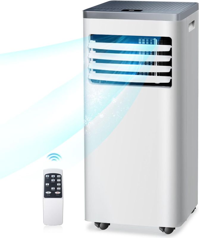 Photo 1 of R.W.FLAME 10,000 BTU Portable Air Conditioner for Room Up to 450 Sq.Ft,with Dehumidifier & Fan,Standing Air Conditioner for Room,Portable AC unit with Remote Control & Window Kit,LED Display