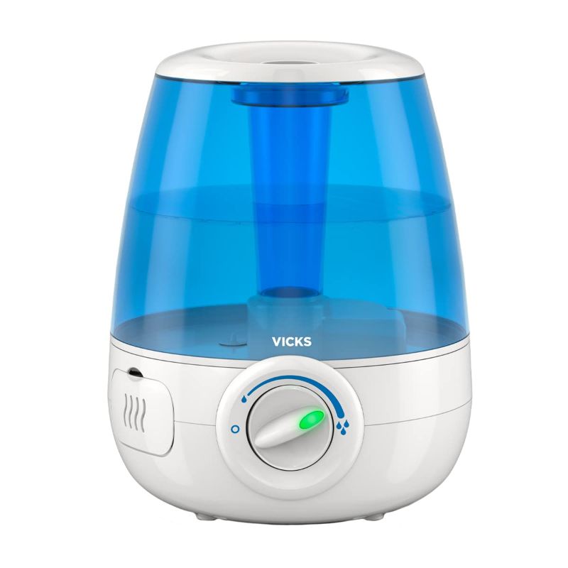 Photo 1 of ***SOLD AS PARTS*** VICKS FILTER-FREE ULTRASONIC COOL MIST HUMIDIFIER, MEDIUM ROOM, 1.2 GALLON TANK-HUMIDIFIER FOR BABY AND KIDS ROOMS, BEDROOMS AND MORE 1 COUNT (PACK OF 1)
