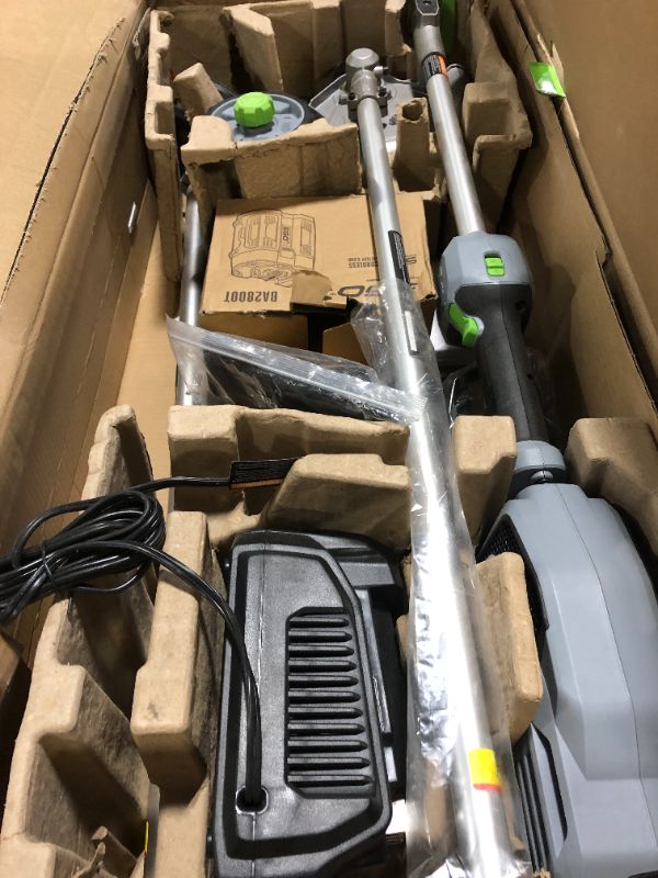 Photo 4 of ****MISSING BATTERY**** 
EGO Power+ MHC1502 Multi Combo Kit: 15 String Trimmer, 8-Inch Edger & Power Head with 5.0Ah Battery & Charger Included Attachment 3pc Multi Combo Kit