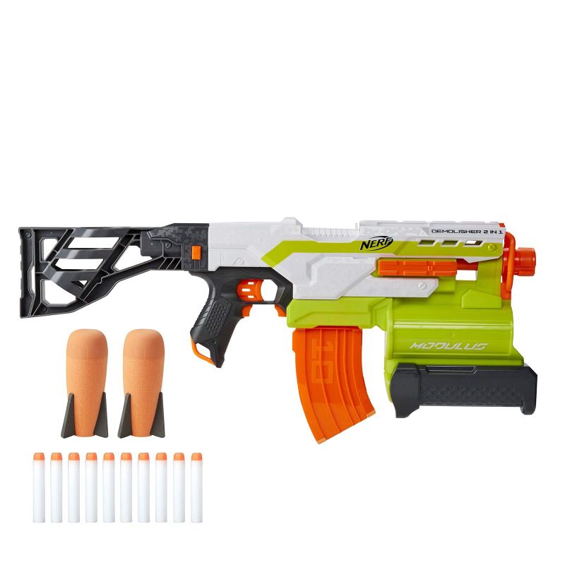 Photo 1 of NERF Modulus Demolisher 2-in-1 Motorized Blaster Fire Dart Rocket Kid Toy Gift
