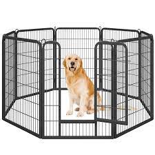 Photo 1 of 
8 panels dog, playpen, black