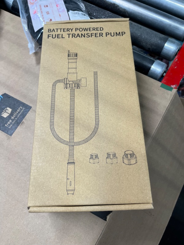 Photo 2 of 2pcs**S&L-Winyer Fuel Transfer Pump, Aa Or 2D Battery Powered, Advanced Adapter Fits All Size Cans, Liquid Transfer Pump Extra Long Thickened Hose, Portable Liquid Pump For Gasoline,Outlet: 35.6" (Yellow)