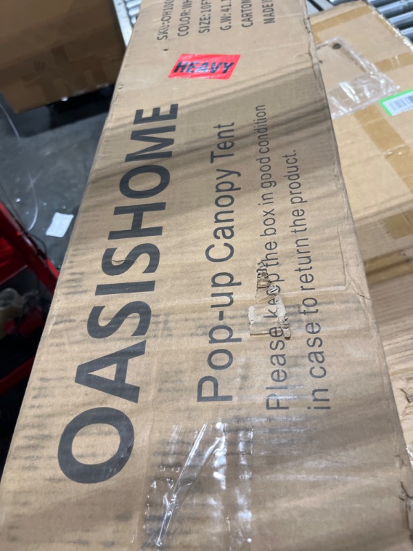 Photo 1 of 10x10 white pop up canopy tent oasishome