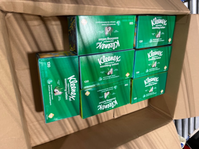 Photo 1 of 9 boxes of kleenex 