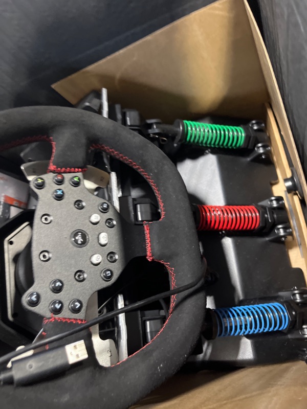 Photo 6 of *** NOT FUNCTIONAL**** SELLING AS PARTS***
Force Feedback PC Racing Wheel, 270/900 Degree PXN V10 Driving Gaming Steering Wheel with 3 Pedals and 6+1 Shifter for Windows PC, PS4, Xbox One, Xbox Series X/S