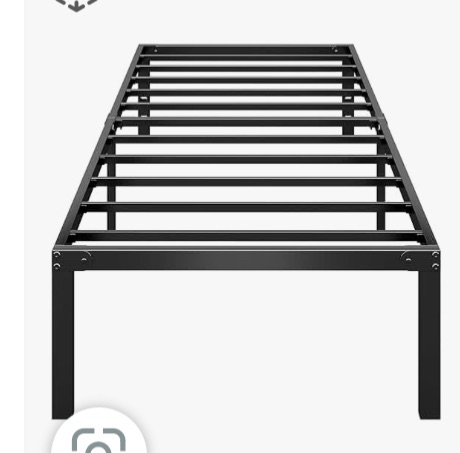 Photo 1 of 14 Inch Twin Metal Platform Bed 