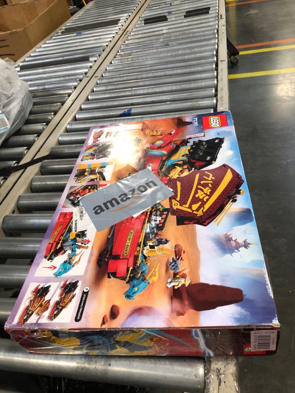 Photo 3 of ****MISSING MAJORTIY PIECES//SOLD AS PARTS**** 
LEGO NINJAGO Destiny’s Bounty – Race Against Time 71797 Building Toy Features a Ninja Airship, 2 Dragons and 6 Minifigures, Gift for Boys and Girls Ages 9+ Who Love Ninjas and Dragons Standard Packaging