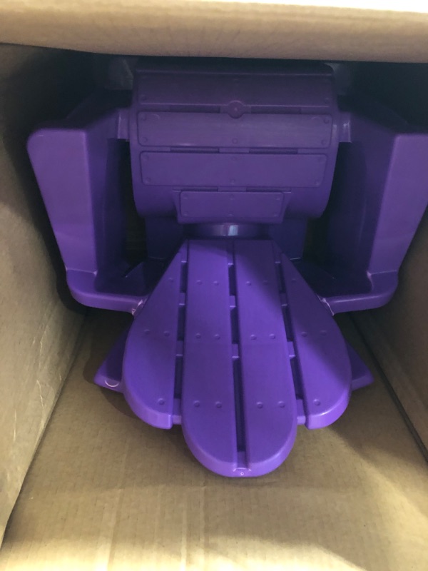 Photo 2 of American Plastic Toys Kids’ Adirondack Chairs (Pack of 4), Purple, Outdoor, Indoor, Beach, Backyard, Lawn, Stackable, Lightweight, Portable, Wide Armrests, Comfortable Lounge Chairs for Children Purple 4