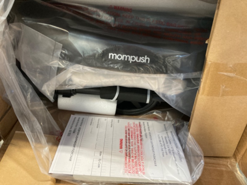 Photo 2 of **parts only** Mompush Lithe V2 Lightweight Stroller + Snack Tray, Ultra-Compact Fold & Airplane Ready Travel Stroller, Near Flat Recline Seat, Cup Holder, Raincover & Travelbag Included Forest "LIKE NEW"