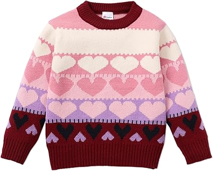 Photo 1 of PATPAT Girls Unisex Sweater Pull Over Long Sleeve Crewneck Casual Sweater 5-6 Y