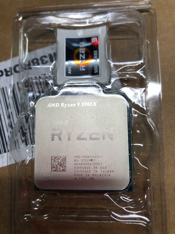 Photo 2 of AMD - Ryzen 9 5900X 4th Gen 12-core, 24-threads Unlocked Desktop Processor Without Cooler - Black
