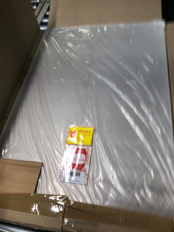 Photo 1 of 2-Pack 24 x 36” Clear Acrylic Sheet Plexiglass – 1/4” Thick; Use for Craft Projects, Signs, Sneeze Guard and More; Cut with Cricut, Laser, Saw or Hand Tools – No Knives 24x36" (2-Pack)