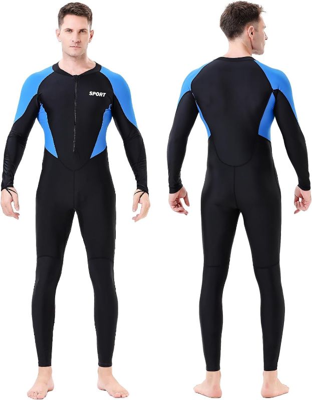 Photo 1 of Diving Skin Thin Wetsuit, Full Body Womens Mens and Youth Rash Guard Dry Wet Suits Swimsuit - Cold UV Sunsuit for Surfing Swimming Snorkeling Kayaking Scuba Water Sport
