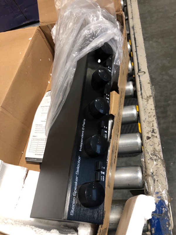 Photo 1 of Pyle 6 Channel High Power Stereo Speaker Selector with Volume Control, Rugged and Durable Housing Construction, Cabinet Heat Sink, Plug and Play Easy Install 6CH Switch and Vol Selector