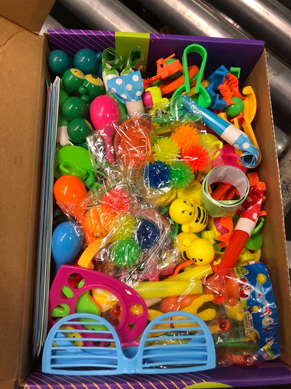 Photo 2 of Amy&Benton 200PCS Carnival Prizes for Kids Birthday Party Favors Classroom Prizes Box Toy Assortment Rewards Toy Pinata Fillers Goodie Bag Stuffers