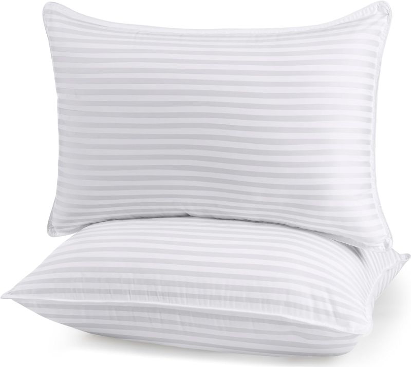 Photo 1 of Utopia Bedding Bed Pillows for Sleeping Standard Size (White), Set of 2, Cooling Hotel Quality, for Back, Stomach or Side Sleepers
