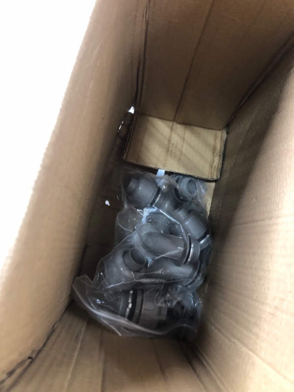Photo 1 of 1 Inch 25 FT Non Metallic Liquid-Tight Conduit and Connector Kit - Includes 5 Straight and 4 Angle Fittings for Electrical Wiring