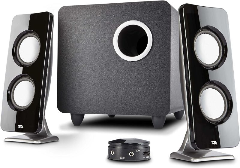 Photo 1 of Cyber Acoustics CA-3610 2.1 Multimedia Speaker System with Subwoofer, Perfect Computer Speakers for PC or Mac, Great for Music, Movies, and Gaming
