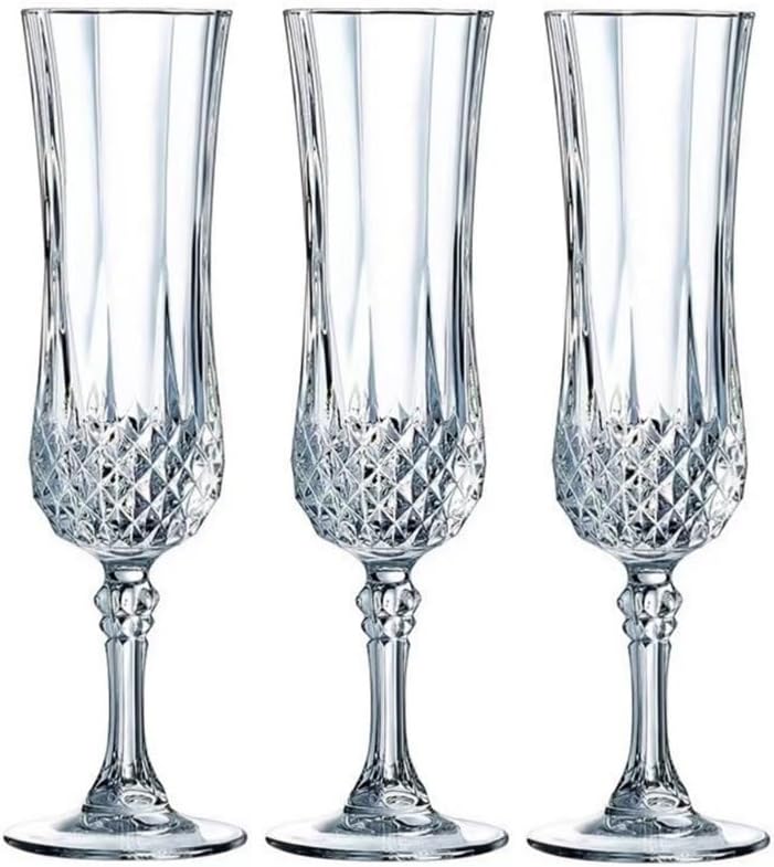 Photo 1 of Champagne Flutes?Champagne Glasses set,White Wine Glass Set,Medium 5.4 oz champagne flutes, set of 3
