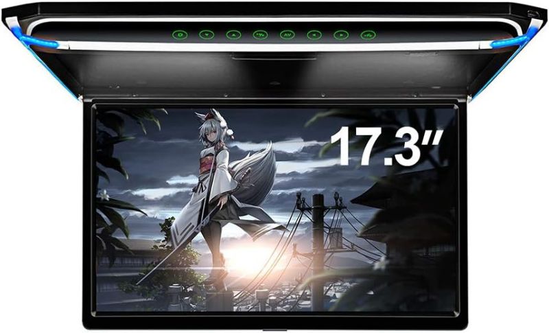 Photo 1 of Car Overhead Flip Down Monitor Screen Dispaly 1080P Video HD Digital TFT Wide Screen Ultra-Thin Mounted Roof Player HDMI IR FM USB SD