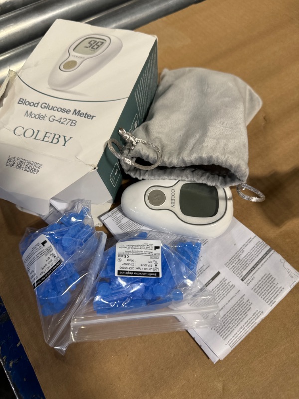 Photo 2 of ?First -Generation Packaging? Blood Glucose Monitor Kit G-427B, Blood Sugar Test Kit with Lancing Device, 100 Test Strips and 100 Lancets, Smart Diabetes Testing Kit, Portable Diabetic Glucometer, Glucose Meter for Home Use G-427B Kit