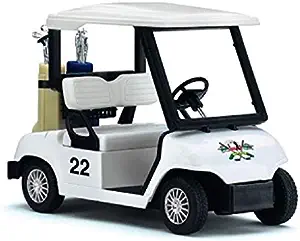 Photo 1 of ?? KiNSFUN SetOf2 Golf Cart 4½" Die Cast Metal Model Pullback Action Toy ?