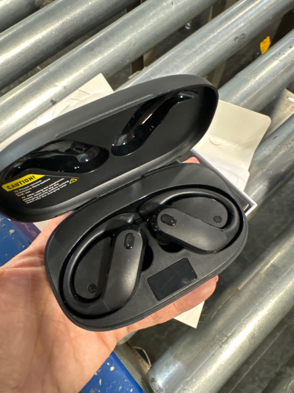Photo 1 of GNMN Bluetooth Headphones Wireless Earbuds Over Ear Buds 90H Playback IPX7 Waterproof Sports Earphones Deep Bass with Wireless Charging Case Dual LED Power Display Earhooks Headset for Running Black