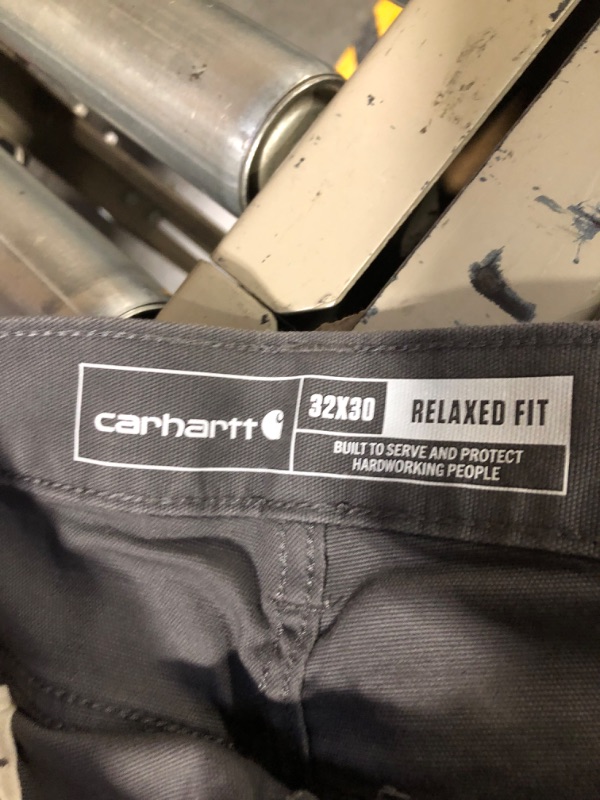 Photo 4 of Carhartt Men's Rugged Flex Relaxed Fit Canvas 5Pocket Work Pant 32W x 30L Gravel