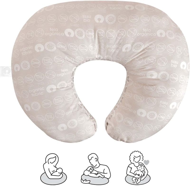 Photo 1 of Boppy Nursing Pillow Organic Bare Naked Original Support, Boppy Pillow Only, Nursing Pillow Cover Sold Separately, Nursing Essentials for Bottle and Breastfeeding, with 100% Organic Cotton Fabric