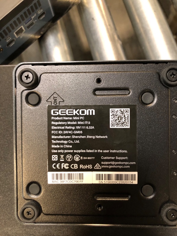 Photo 3 of GEEKOM Mini PC Mini IT13, 13th Intel Core i7-13620H (10C/16T, up to 4.9GHz), 32GB DDR4 RAM/1TB PCIe Gen4 SSD Mini Desktop NUC13, USB4.0/8K UHD/WiFi 6E/BT5.2, Home&Office Mini Desktop Computers