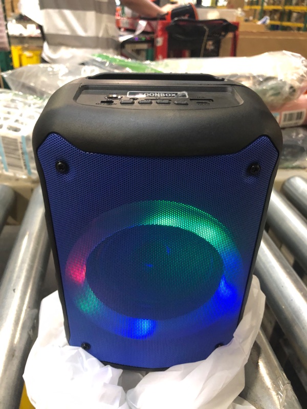 Photo 1 of CZRXLLGD Bluetooth Speaker, IPX5 Waterproof Speaker with HD Sound, RGB Multi-Colors Rhythm Lights, Up to 8H Playtime, TWS Pairing, Portable Wireless Speakers for Home, Party, Outdoor, Beach