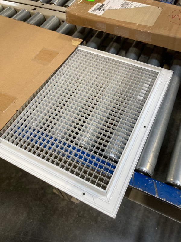 Photo 1 of 16" x 16" Cube Core Eggcrate Return Air Grille - Aluminum Rust Proof - HVAC Vent Duct Cover - White [Outer Dimensions: 17.75 X 17.75] 16 x 16 Return Grille