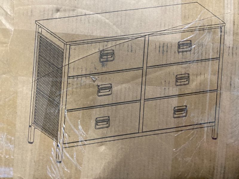 Photo 1 of **PARTS ONLY** Drawer Cabinet Schubladenschrank  Color Brown and Black ***USED***BOX IS DAMAGED