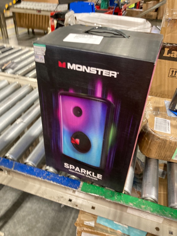 Photo 3 of 80W Monster Sparkle Bluetooth Speaker with Colorful Lights, 24H Playtime, Waterproof - For Home, Outdoor Parties
