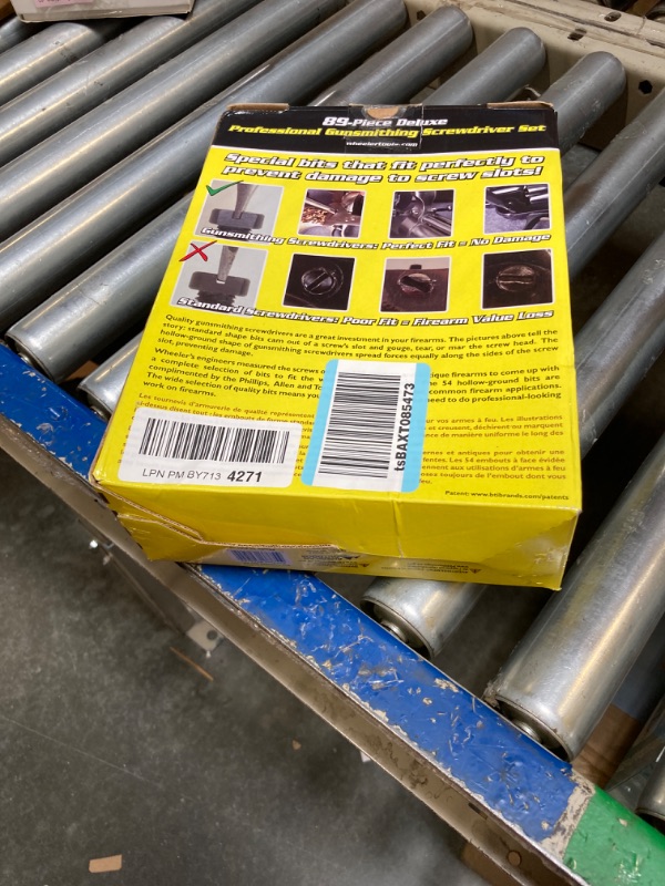 Photo 1 of Wheeler Engineering Gunsmithing Screwdriver Set with Durable Construction and Storage Case for Gunsmithing and Maintenance 89 Piece Screwdriver Set