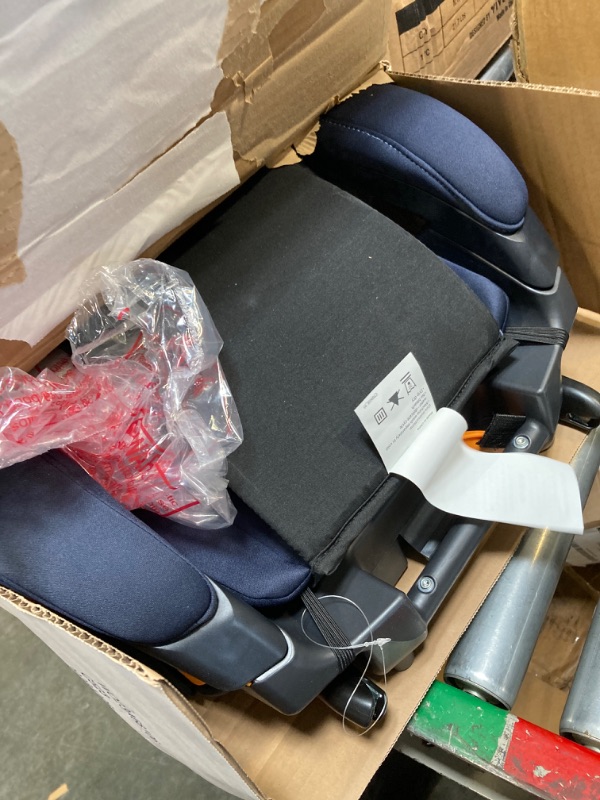 Photo 2 of Chicco KidFit ClearTex Plus 2-in-1 Belt-Positioning Booster Car Seat, Backless and High Back Booster Seat, for Children Aged 4 Years and up and 40-100 lbs. | Reef/Navy KidFit Plus with ClearTex® No Chemicals Reef