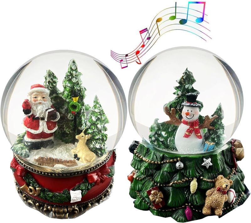 Photo 1 of  3 different packs....St Patrick's Day Decor, 2 Pack Snow Globe Crafts Gift for Kids, st Patrick Day Accessories for Women, Leprechaun Collectible Figurines Table Décor (Green 3) 3 different packs
