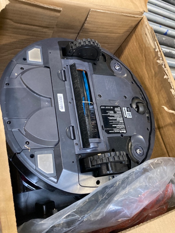 Photo 1 of Shark AV2501S AI Robot Vacuum with HEPA Self-Empty Base, Bagless, 30-Day Capacity, LIDAR Navigation, Perfect for Pet Hair, Compatible with Alexa, Wi-Fi Connected, Dark Grey 30-Day Self-Empty Base Robot Vacuum