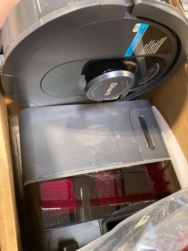 Photo 1 of Shark AV2501S AI Robot Vacuum with HEPA Self-Empty Base, Bagless, 30-Day Capacity, LIDAR Navigation, Perfect for Pet Hair, Compatible with Alexa, Wi-Fi Connected, Dark Grey 30-Day Self-Empty Base Robot Vacuum