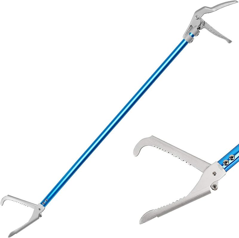Photo 1 of 60" Professional All-Aluminum Alloy Snake Tong Reptile Grabber Rattle Snake Catcher Wide Jaw Handling Tool with Lock
